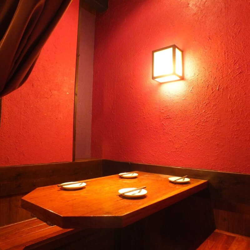 少人数でのご利用に人気の半個室