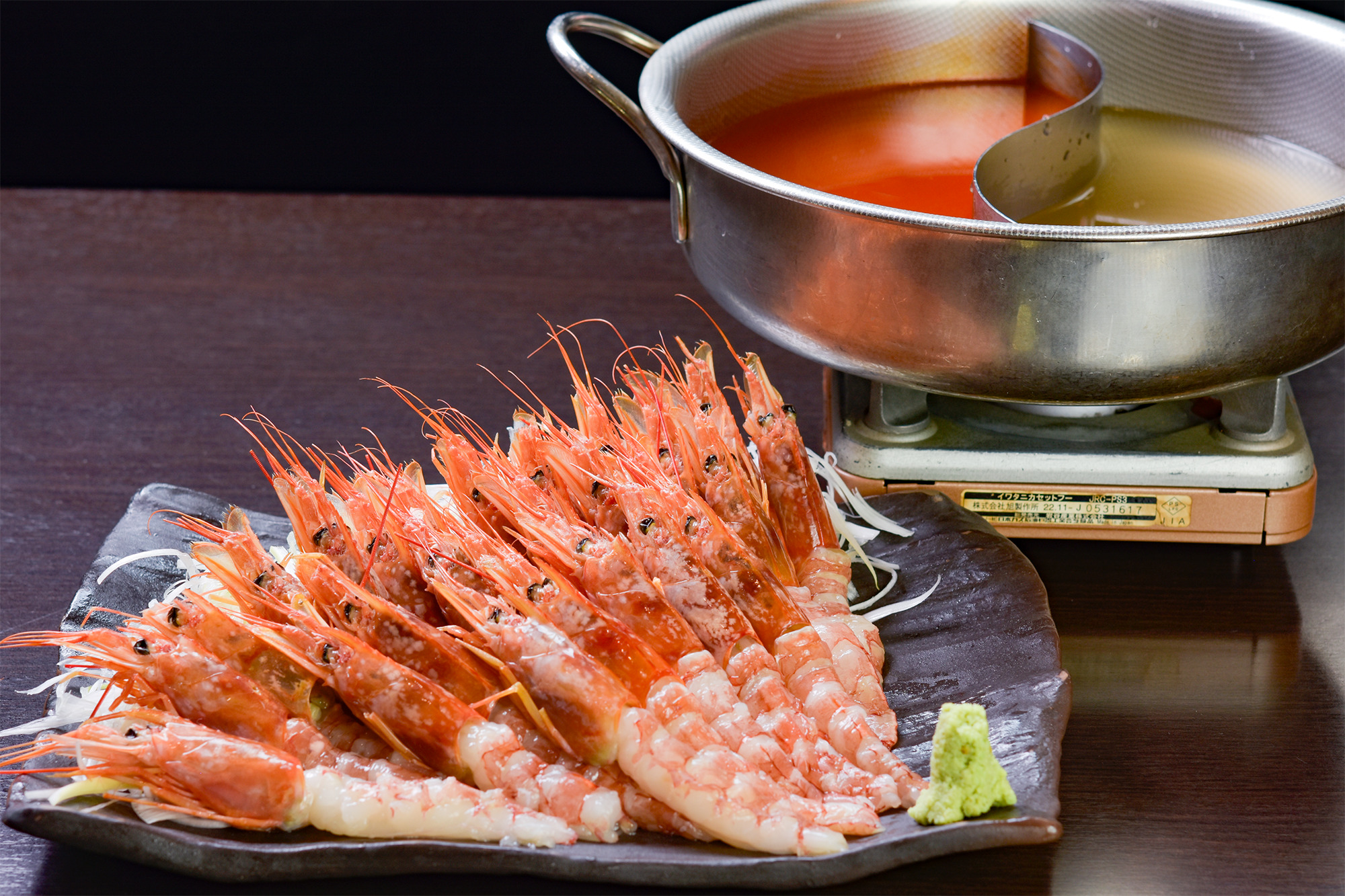 赤海老のしゃぶしゃぶ<1人前>